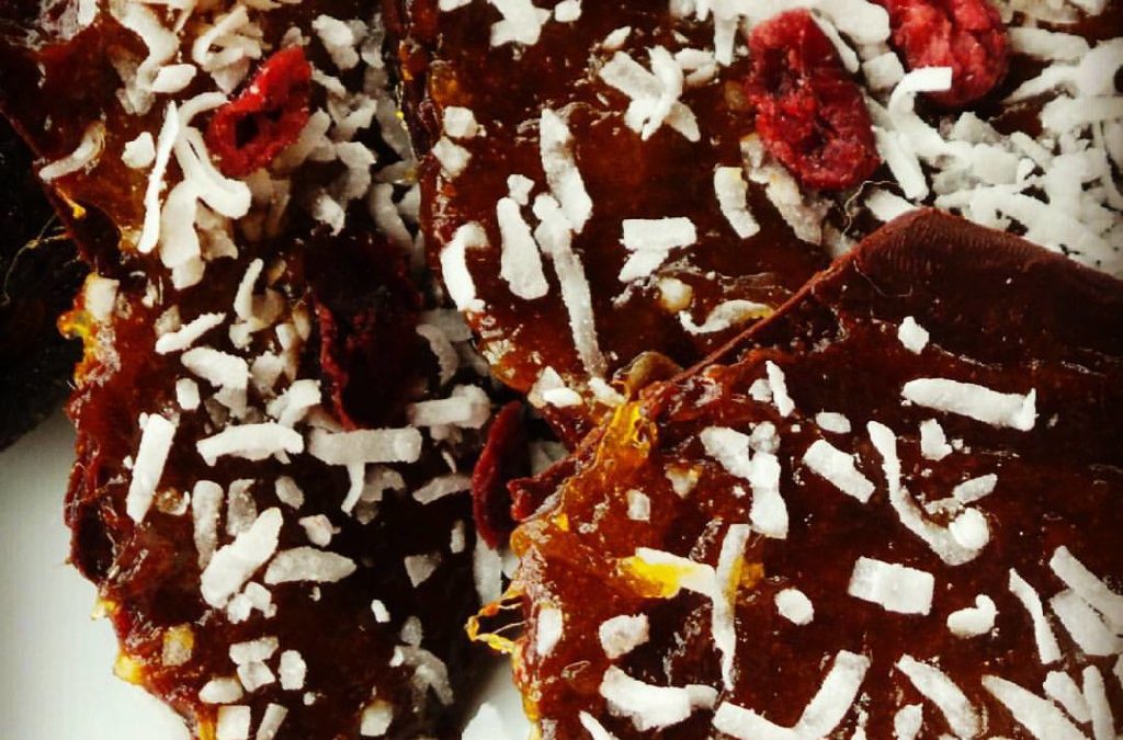 Sweet and Spicy Island Mango Chocolate Bark