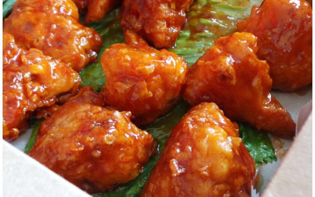 Vegan “Honey” Ginger Chipotle Cauliflower Bites
